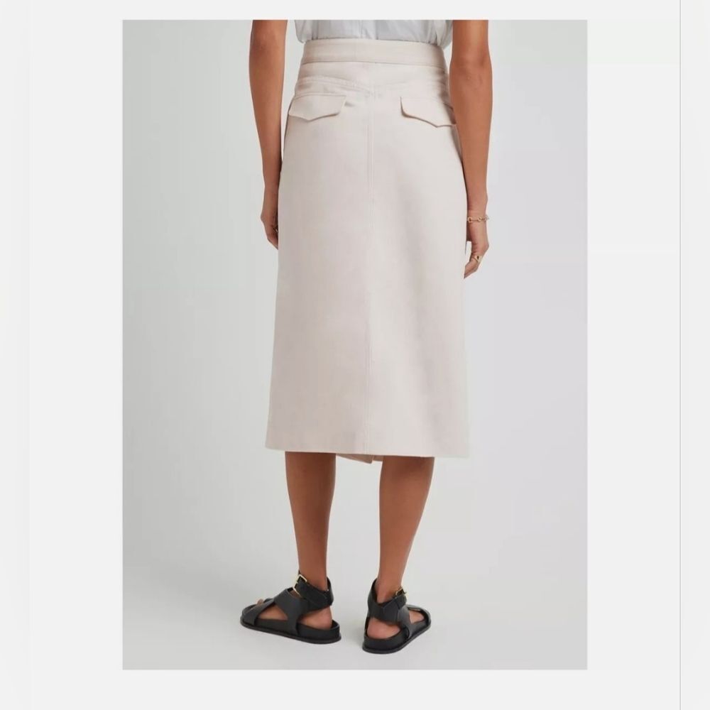 Maria McManus‎ A-Line Wrap Skirt Cream/Beige Women’s Size 0 - Picture 2 of 9